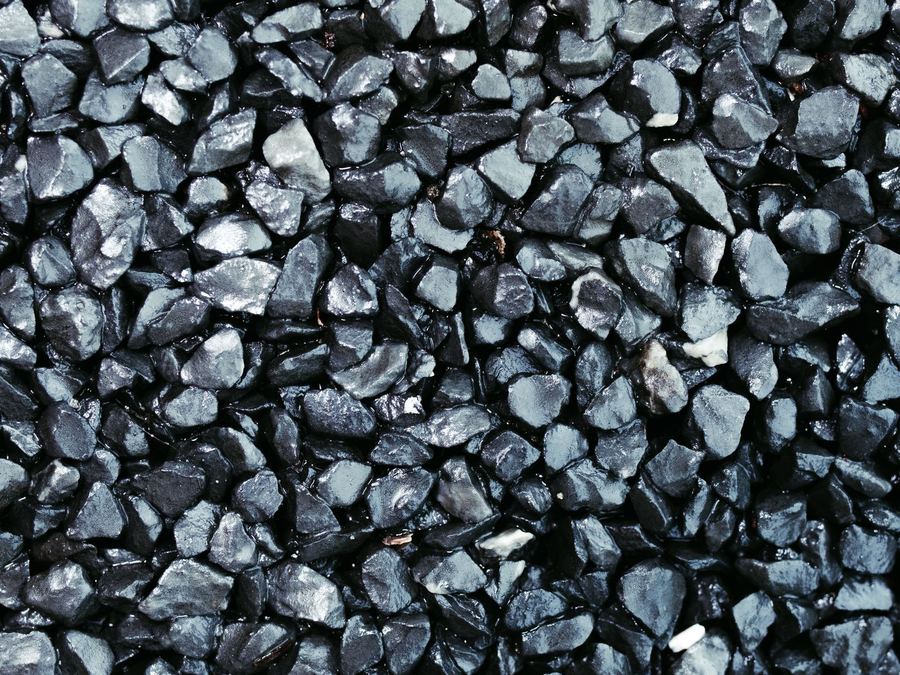 Close-up of decorative stone chips